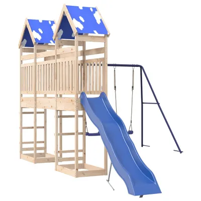 Produktbild von vidaXL Spielturm Massivholz Kiefer