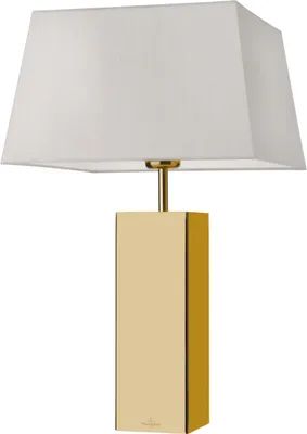 Produktbild von Villeroy & Boch Tischleuchte Prag eckig 53cm Goldfarben, Weiß