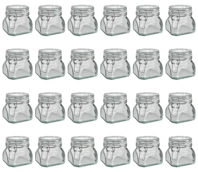 Produktbild von Wellgro Einmachglas mit Bügelverschluss - 550 ml Bügelverschlussglas - Glas Germany - Menge und Farbe wählbar