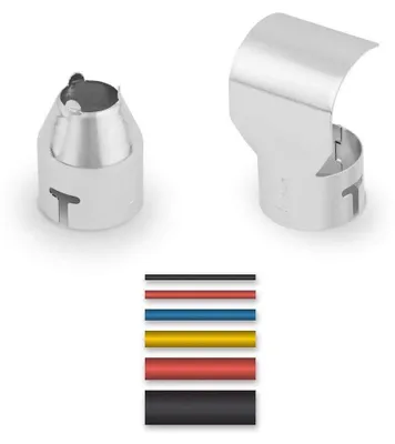 Produktbild von WAGNER Schrumpfschlauch-Set, 100 Schrumpfschläuche, Reflektor- und Zentrierdüse für FURNO Heißluftpistolen