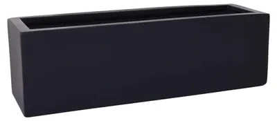 Produktbild von VIVANNO Blumenkasten Fiberglas FLOBO Kasten, Anthrazit matt - 60x17x15 cm