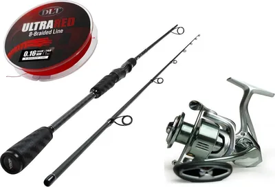 Produktbild von DLT Vivid Spinning Rod Set MH Allround – 2,70 m – 14–50 g – Rutenset – Rute mit Rolle und geflochtener Angelschnur