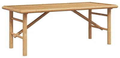 Obrázok produktu pre Moderný konferenčný stolík z bambusu, 110 x 50 cm