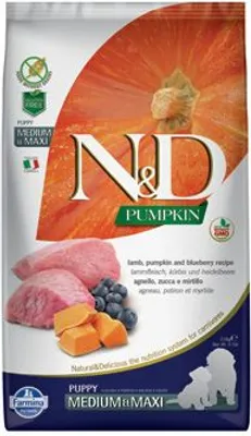 Obrázek produktu pro N&D Pumpkin DOG Puppy M/L Lamb & Blueberry 2,5kg