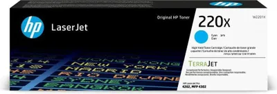 Productafbeelding van Original HP 220X Cyan High Yield Toner Cartridge (W2201X) for HP LaserJet Pro 4202 / 4302