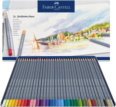 Produktbild von Faber-Castell Goldfaber Aqua, Weich, Mehrfarbig, 36 Stück(e)