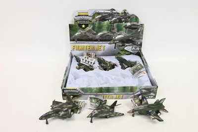 Produktbild von Militärflugzeug Metall 6Stk/Disp 520435 45812