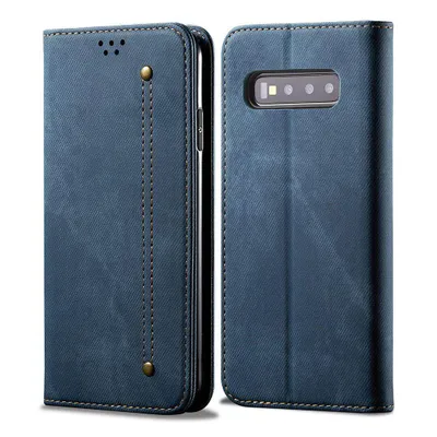 Obrázek produktu pro Galaxy S10 Plus Pouzdro, Kožené Peněženkové Pouzdro s Magnetickým Uzavíráním a Pouzdro s Funkcí Stojánku pro Samsung Galaxy S10 Plus modré