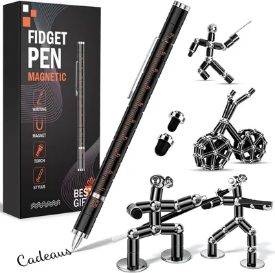 Productafbeelding van Vaderdag cadeau voor mannen vrouwen - Fathers gift Day magnetische balpen fidget pen speelgoed