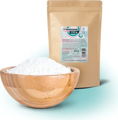 Produktbild von D-Mannose Pulver 250g | Schweizer Markenqualität | vegan, pflanzlich fermentiert | hohe Löslichkeit | 60% Süßkraft von Zucker