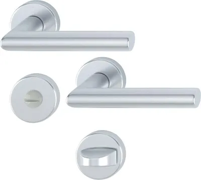 Produktbild von HOPPE Rosetten-Garnitur Amsterdam Aluminium Natur 1400/42KV/42KVS - 1773671