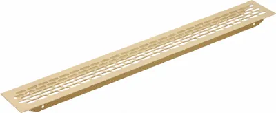 Produktbild von Stegblech 60x484mm Aluminiumgitter Heizungsabdeckung Lüftungsgitter Belüftungsgitter Gold eloxiert