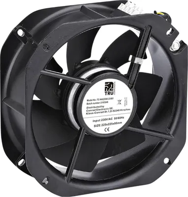 Immagine prodotto di Tru Components Ventilatore assiale 230 V Nero 225 X 225 X 80 Mm