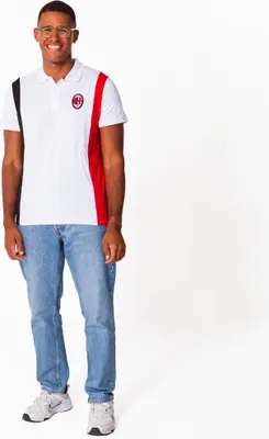 Produktbild von AC Milan Polo Herren - Größe S bis XXL - Poloshirt - Fußball - Offizielles Merchandise - 100% Baumwolle