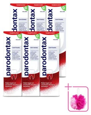 Produktbild von 6 x Parodontax Whitening Tandpasta - 75 ml - Sparpackung - 6 Stücke