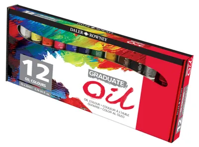 Immagine prodotto di Set colori a olio Daler-Rowney D&R Graduate 12 × 22 ml - 24