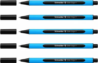 Produktbild von Schneider Kugelschreiber Slider Edge F 5er-Set schwarz