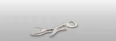 Produktbild von Flaschenöffner Geweih Aluminium 17,0 x 6,5cm