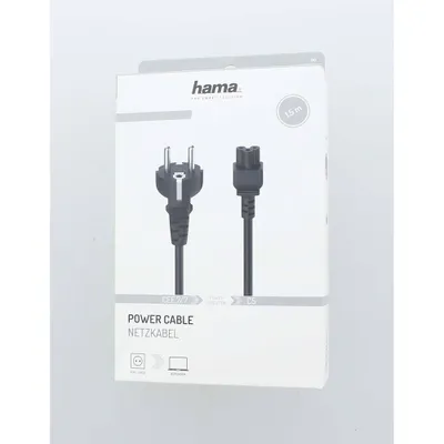 Obrázek produktu pro Hama 200735 NETZKAB.F.SCHUTZKL1 1,5M Schwarz