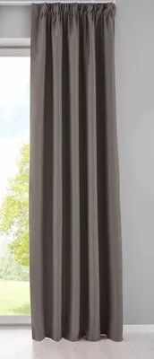 Produktbild von Vorhang Blickdicht »NewYork« verdeckte Schlaufen Taupe HxB 225x140 cm 1er-Pack Thermo-Gardine Verdunkelungsvorhang Blackout  schalldämmend Kräuselband Raffhalter, 202020610