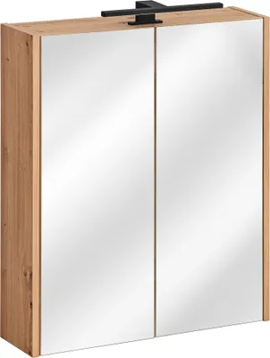 Produktbild von Badezimmer Spiegelschrank 60x72cm PANTIN Grau inkl.LED