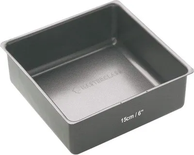 Productafbeelding van Famanu Kuchenvorm, 15 cm - vierkant, van koolstofstaal, grijs