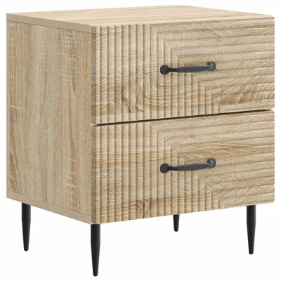 Image de Cabinet de chevet avec tiroir Chêne Sonoma 43 x 34,5 x 47,5 cm