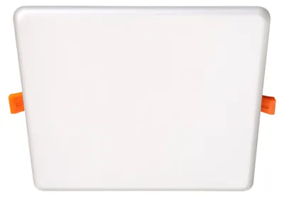 Produktbild von Einbauleuchten - LED Einbauleuchte "SUMA" L/B: 21,5cm, Einbaulampe im Modern Style, aus Metall und Kunststoff in weiß, 3,2 cm tief, Ø 21,5 cm, inkl. LED – dimmbar