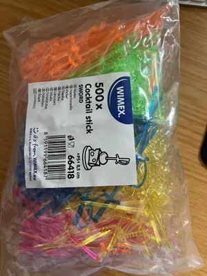 Produktbild von 500 Cocktail Sticks Schwert 8,5 cm farbig gemischt
