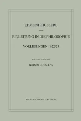 Image de Einleitung in die Philosophie