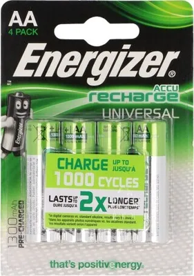 Produktbild von 1x Batt: Ni-MH Anz. Batt: 4 AA-HR6 1300MAH Aus Verpackung: Blister 1,2V AA 1,3Ah