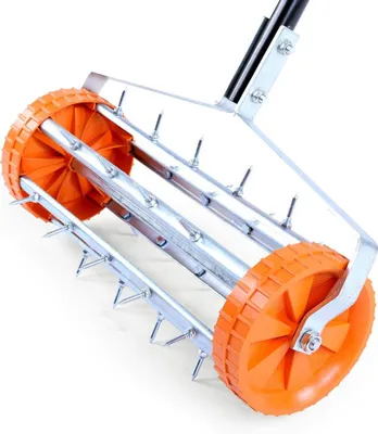 Produktbild von ?FUXTEC Rasenlüfter FX-RL400 mit 43 cm Breite, Vertikutierer Rasenbelüfter Rasenrolle