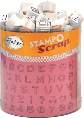Produktbild von Aladine Stempelset Buchstaben Mini - kreative Schaumstempel 102 Stück