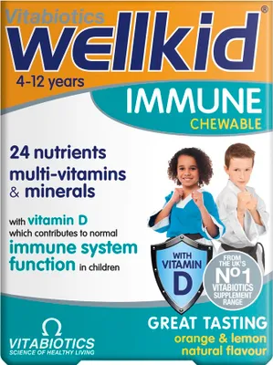 Zdjęcie produktu dla Vitabiotics Wellkid Immune, 30 tabletek do ucia