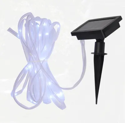 Produktbild von Jardinion Solarlichterkette Gartenlichterkette Lichterkette für draußen 50 LEDs 7m Transparent, Balkonlichterkette