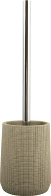 Produktbild von MSV Toiletten-/WC-Burstenhalter - Kunststein/Metall - taupe - 35 cm