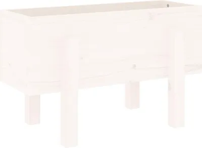 Produktbild von vidaXL Pflanzkübel Weiß 62x30x38 cm Massivholz Kiefer