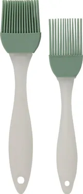 Obrázok produktu pre Sada dvoch cukrárskych štetcov Excellent Houseware, silikón/plast, 20/17 cm, zelená