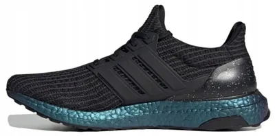 Produktbild von Adidas UltraBoost FY7079 Laufschuhe Schwarz-Grün mit reaktionsfreudiger Boost-Dämpfung