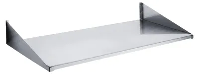 Wandbord 1,0 x 0,4 m Edelstahl rechteckig