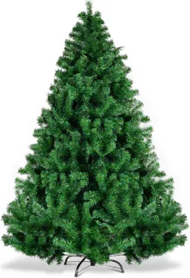 Immagine prodotto di COSTWAY 180 cm Albero di Natale artificiale con 1000 punte aghi in PVC Supporto in metallo e sistema pieghevole Albero di Natale Verde