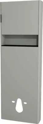 Obrázek produktu pro Koupelnová závěsná skříňka Devo Lotos pravá ocelově šedá 65 x 190 x 19 cm LF-ZSWCP65x190-F105
