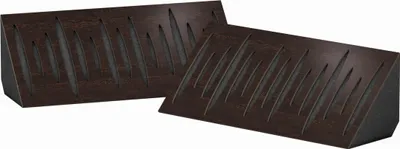 Productafbeelding van Set van 8 - Dunne akoestische hoekbassvangers | Afmetingen: 23 x 50 cm | Kleur: (Wenge, Pulse-mini-Horizont)