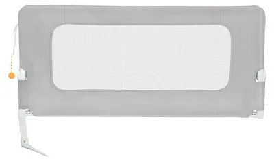 Obrázek produktu pro Postelová zábrana, nastavitelná výška, skládací konstrukce, 180 cm, šedá