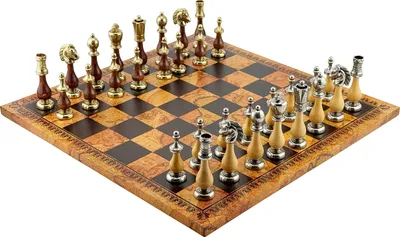 Image de Jeu d'échecs Staunton 10 cm avec échiquier en simili cuir Carte antique 45 cm