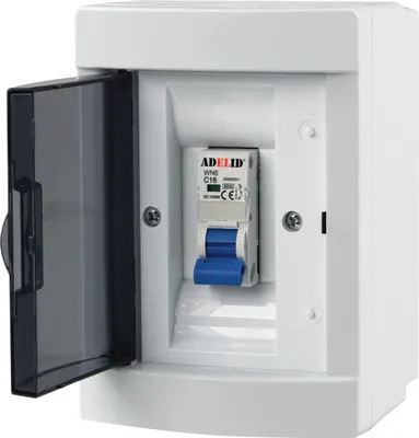Produktbild von Sicherungskasten Leitungsschutzschalter Stromverteiler Komplett mit "C" LS Schalter 2 Module
