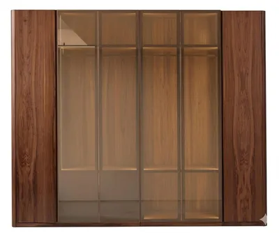 Produktbild von Schlafzimmer Set Beige Textil Holz Modern Bett Nachttische Kleiderschrank