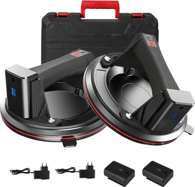 Obrázok produktu pre Prísavka na dlaždice, priemer 20 cm, nosnosť 200 kg, čierna, 2 ks
