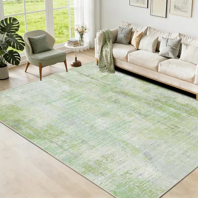 Obrázek produktu pro Kratkosrstý koberec, moderní abstraktní design, 140x200 cm, protiskluzový, vhodný do obývacího pokoje