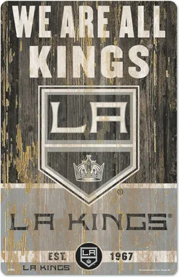 Produktbild von NHL Los Angeles Kings Slogan Wood Sign Holzschild Holz Eishockey Deko 43x28cm